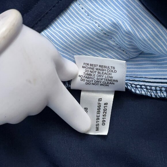 Peter Millar Pants Mens 38x32 (Fits 38x29) eb66 Performance 5-Pockets Golf Blue - Picture 7 of 7